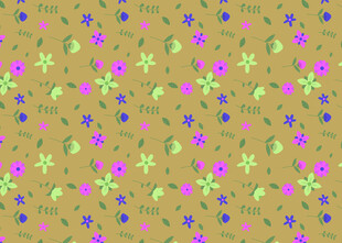 多彩花卉图案背景