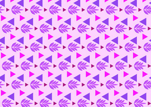 紫色花卉几何图案背景