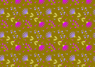 多彩花卉图案背景纹理