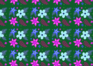 多彩花卉图案背景