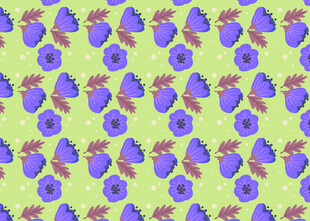 花卉水果图案背景纹理