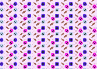 多彩波点几何图案背景