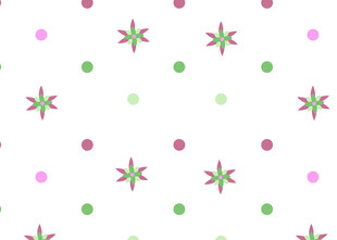 多彩星星圆点图案背景