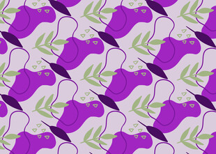 紫色花卉图案纹理背景