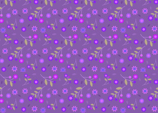 紫色花卉图案背景纹理