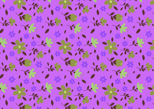 紫色花卉图案背景纹理