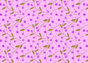 紫色花卉图案背景设计