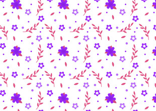 紫色花卉图案背景