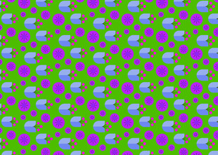 多彩波点图案背景