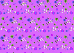 紫色花卉圆点图案背景