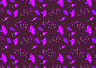 紫色花卉图案背景纹理