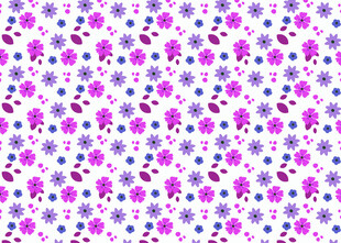多彩花卉图案纹理背景