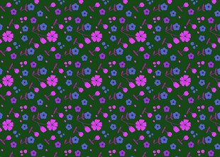 多彩花卉图案背景纹理