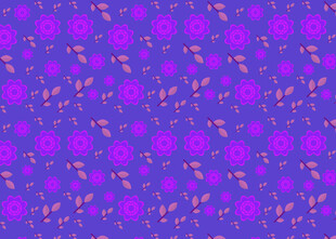 紫色梦幻花卉图案背景