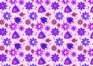 紫色花卉图案背景