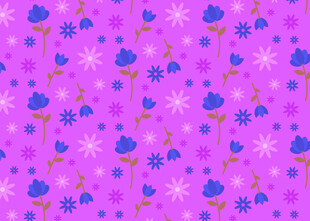 紫色花卉图案背景纹理