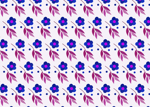蓝紫花卉图案背景纹理