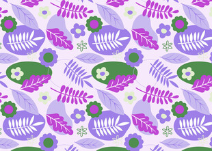 花卉叶子图案背景纹理