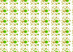 绿色花卉图案无缝背景