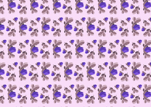 紫色花卉图案背景纹理