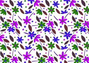 多彩花卉图案背景