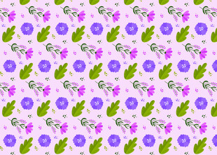 紫色花卉图案背景纹理