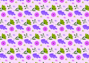紫色花卉图案背景纹理