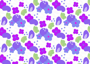 紫色花卉图案背景纹理