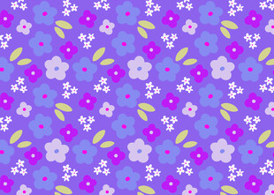 紫色花卉图案背景纹理