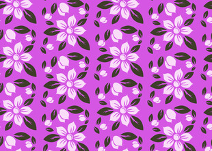 紫色花卉图案背景纹理