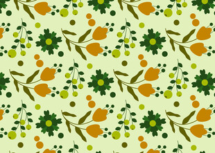 清新花卉图案背景