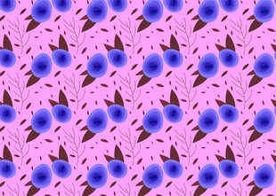 粉色背景蓝花图案纹理