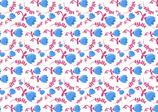 蓝红碎花图案背景