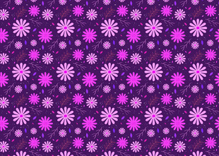 紫色雪花圆点图案背景