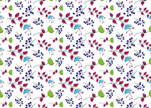 圣诞元素无缝图案设计