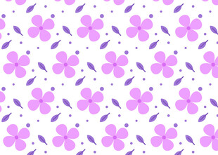 紫色小花无缝图案背景