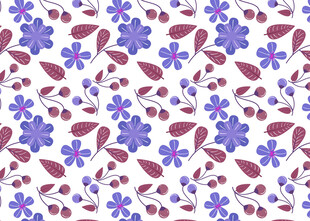 紫色花卉图案背景纹理