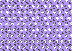 紫色小花图案布料纹理