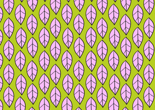 黄绿底紫色叶片图案纹理