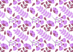 紫色花卉图案背景纹理