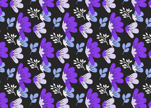 紫色花卉图案背景纹理