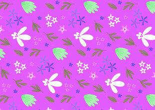 紫色花卉图案背景纹理