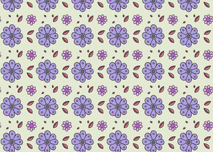 紫色花卉图案背景纹理