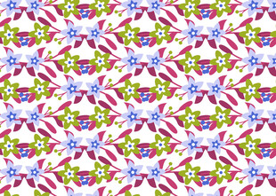 多彩几何花卉图案纹理