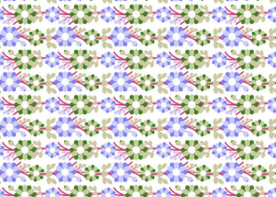 多彩花卉图案纹理背景