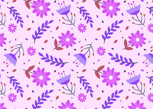 粉色花卉图案背景纹理