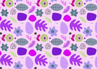 多彩花卉图案背景