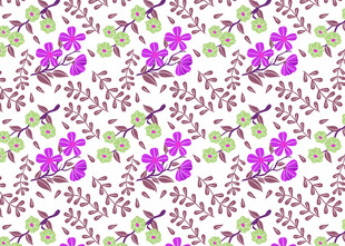 紫色花卉图案背景纹理