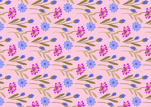 粉色花卉图案背景纹理