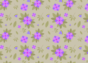 淡紫小花图案背景